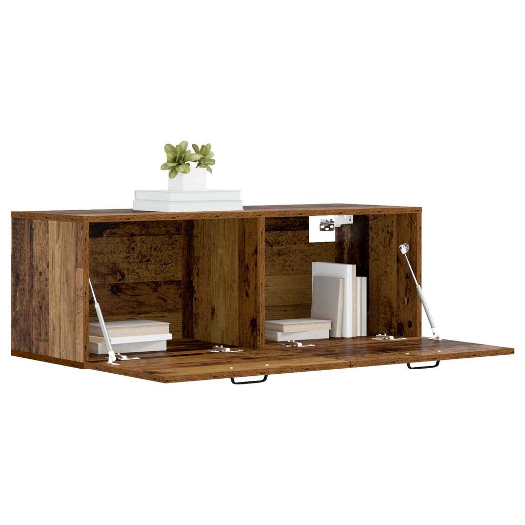 Wall Cabinet Reclaimed Wood 100 x 36.5 x 35 cm Engineered Wood