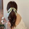 Hairpin Bowknot Hair Clip Ribbon Vertical Clip Fashion Hair Claw  Ponytail Holder