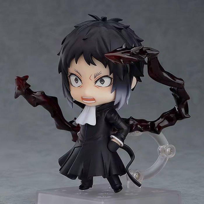 10cm Bungo Stray Dogs Q Edition Osamu Dazai Nakahara Chuuya Anime Figure Pvc Action Figurine Statue Model Collection Toys Gifts
