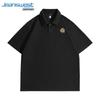 Jeanswest Men's Waffle Knit Breathable Short Sleeve Polo Shirt
