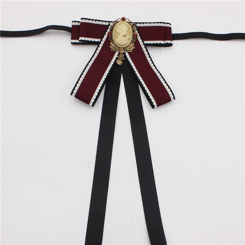 Starry Cat Academy Style Shirt Bow Tie Ribbon with Coco No-Tie Bowtie Collar and Lapel Flower Accessory