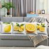Lemon Slice Juice Pattern Digital Printing Pillow Cover Short Plush Suitable Living Rooms Bedrooms Sofas Throw Cushion Cover