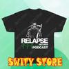 RELAPSE RECORDS Herren Schwarzes T-Shirt Logo T-Shirt Lustig Größe S bis 5XL