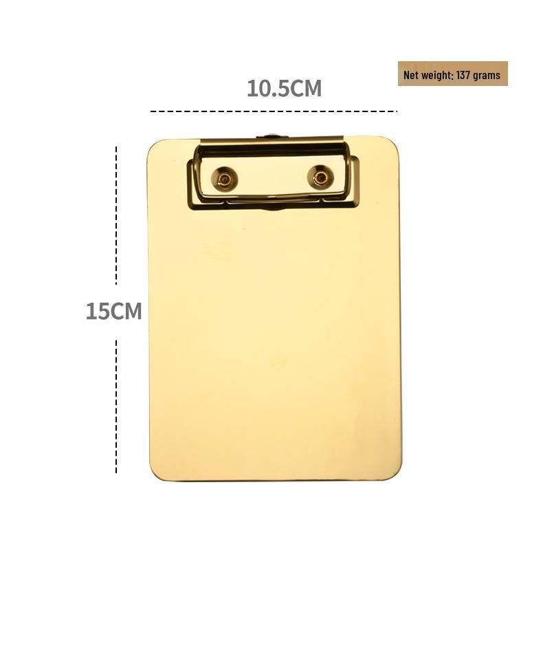 Stainless Steel A4 Clipboard Document Holder & Writing Board