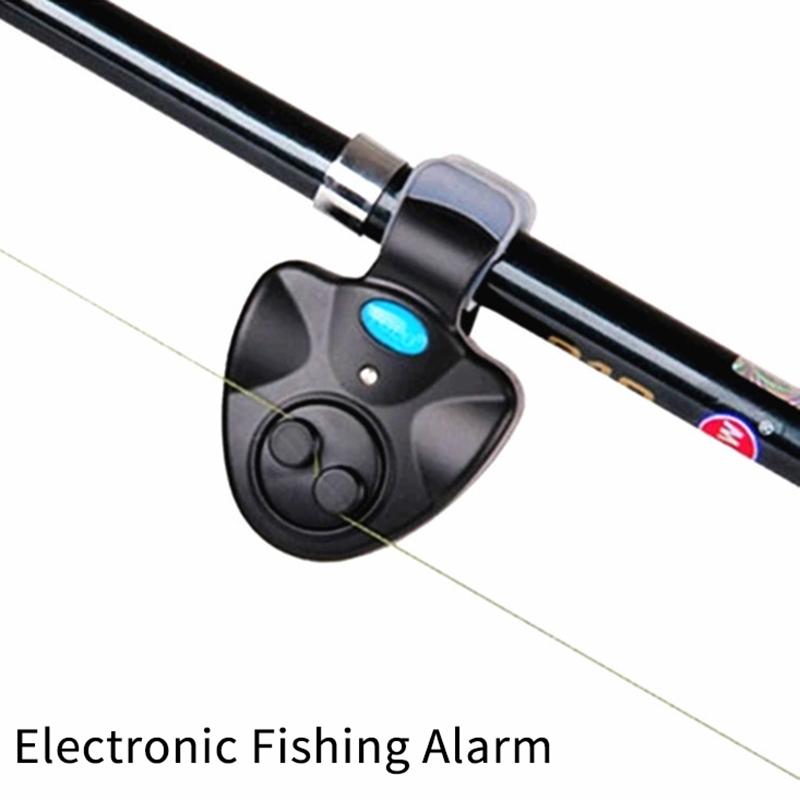 Electronic Fishing Bite Alarm With Loud Siren Camping Equipment Rod Buzzer Daytime Night Indicator Battery Included 1Pc