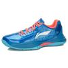 Li Ning Storm Court Shock Absorption Low Top Basketball Shoes Unisex sneaker Blue Red ABPJ039-8