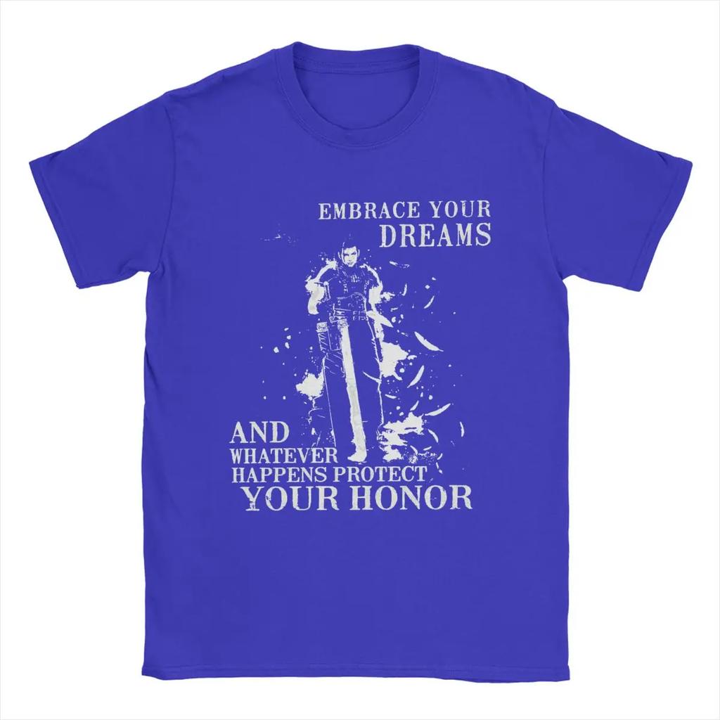 Vintage Final Fantasy 7 T-Shirt for Round Neck Pure Cotton T Shirt Short Sleeve Tee Shirt Gift Idea Clothes