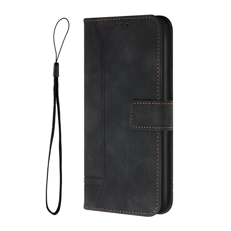 Matné PU kožené pouzdro na peněženku pro iPhone Samsung Xiaomi Huawei Embossed Quotes Flip Covers pro Samsung A12 A32 A52 A51 Redmi Note 10 9 8 7 9A 9C 9T