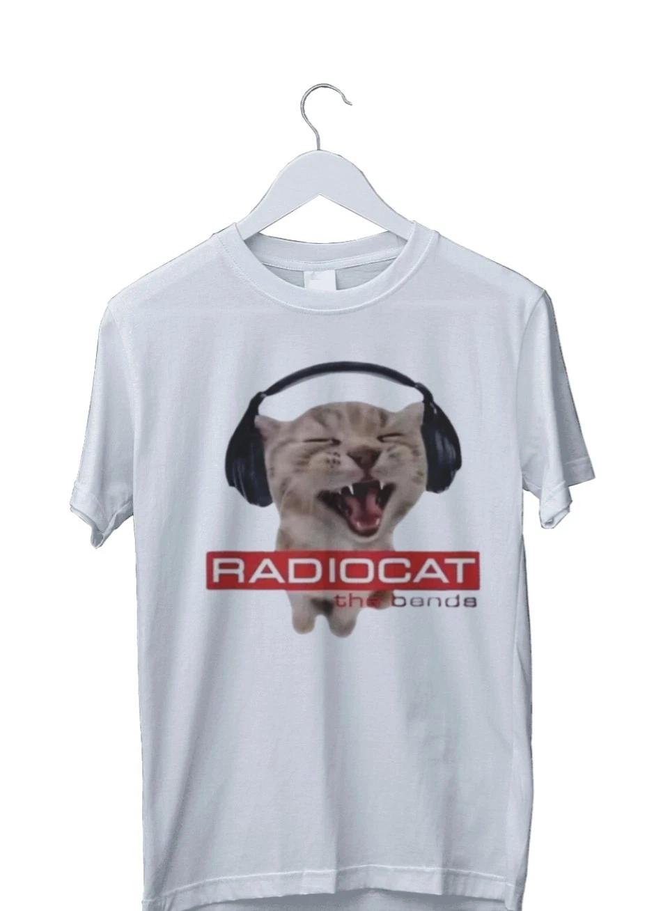 Unisex Adult Funny Graphic Radiocat Fny Meme Cat Mens isex Graphic ... M