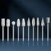 10pcs/set Carbide Rotary Burr Set Carving Burr Bits with 3mm Shank 6mm Bit for Wood & Stone Carving, Steel Metal Working