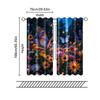 2 pcs, filtering curtains (excluding rods, non-movable, without batteries) Butterfly and Flower for use in bedrooms and living