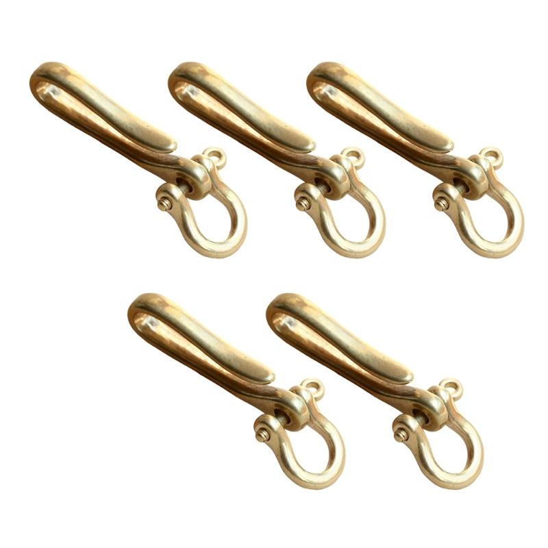Versatile Key Organizers Clip Crafted of Solid Brass U Shape Designs Accessory for Secure Attachment On Clothing
