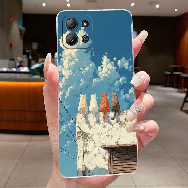 Hülle für Infinix Hot 11 2022 X675 Rückabdeckung Infinix Hot 11 2022 Hülle Luxus Drache Niedlich Cool Junge Mädchen Transparente Handyhülle