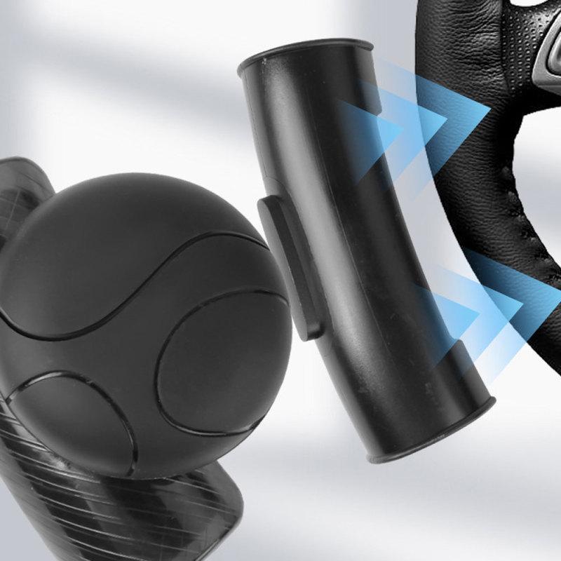 Gałka 360 stopni na kierownicę samochodową, wspomagacz kulkowy, antypoślizgowy, wspomaganie kierowania, przycisk skrętu