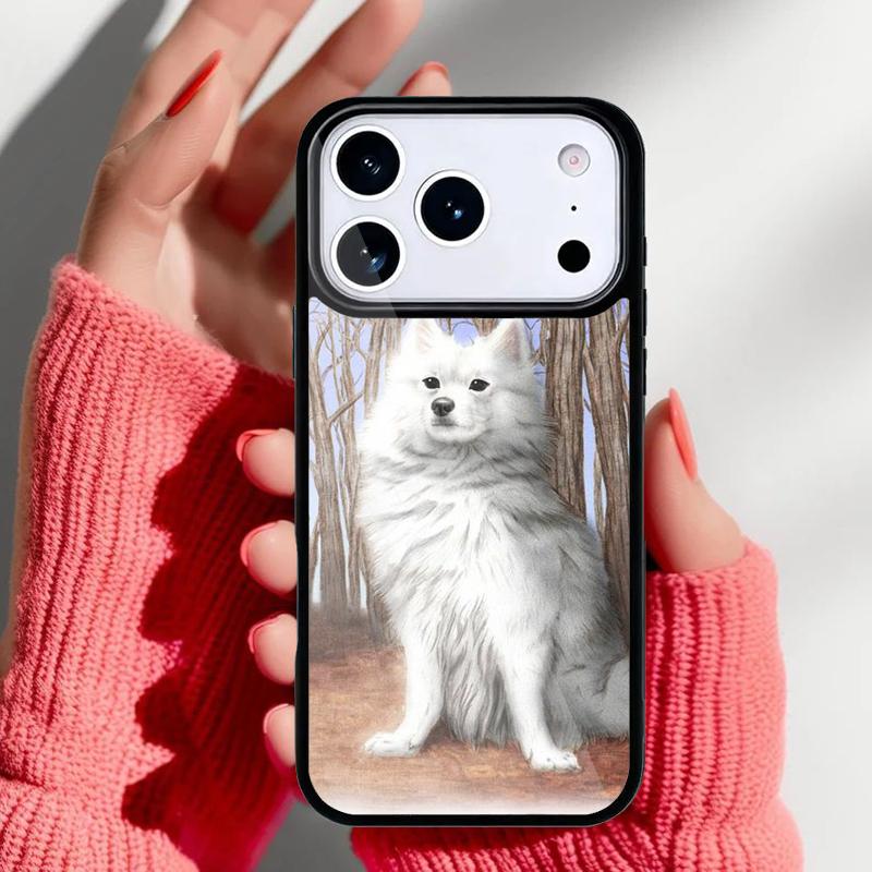 Japanese Spitz Dog Phone Case for iPhone 17 16 15 14 13 Pro Max Back Cover for 12 11 Pro Coque