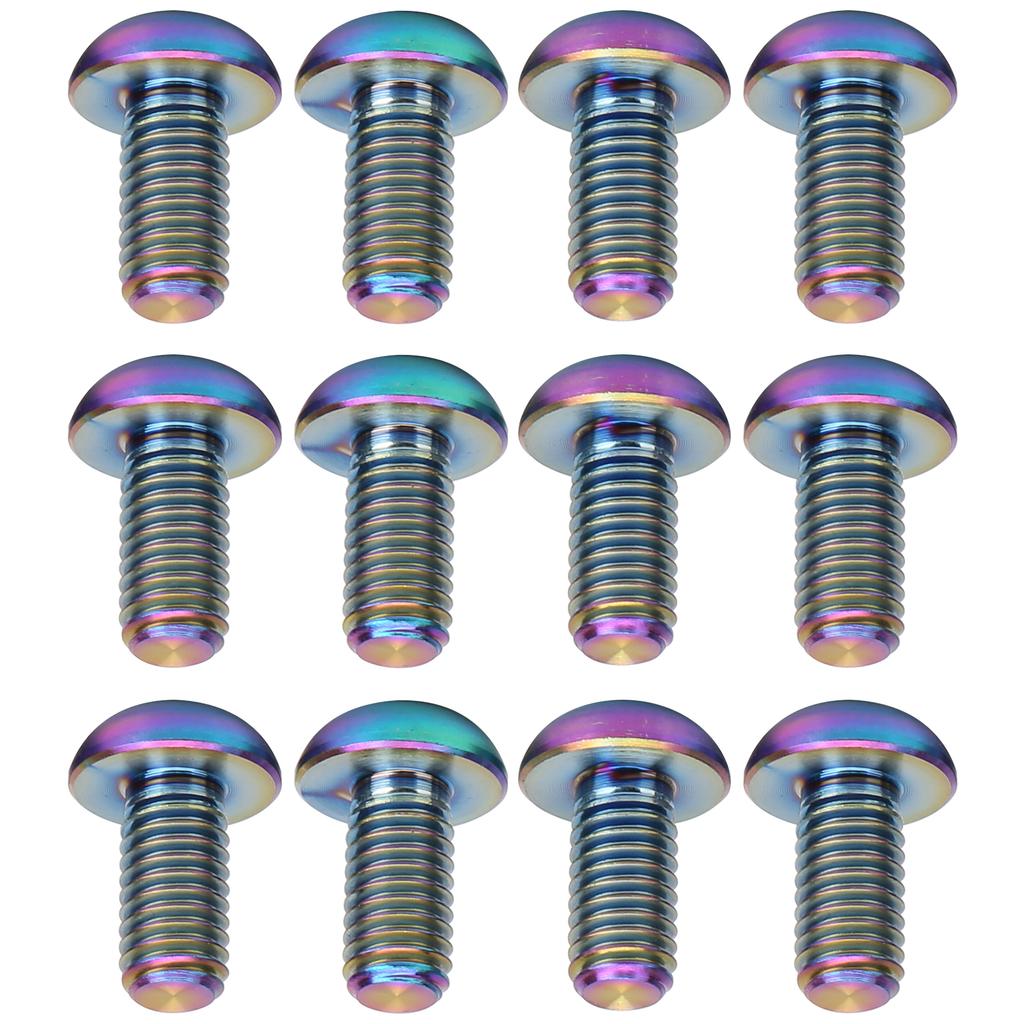 12Pcs   Disc Brake Rotor Screws   Alloy Bike Screw Accessory M5x10mm