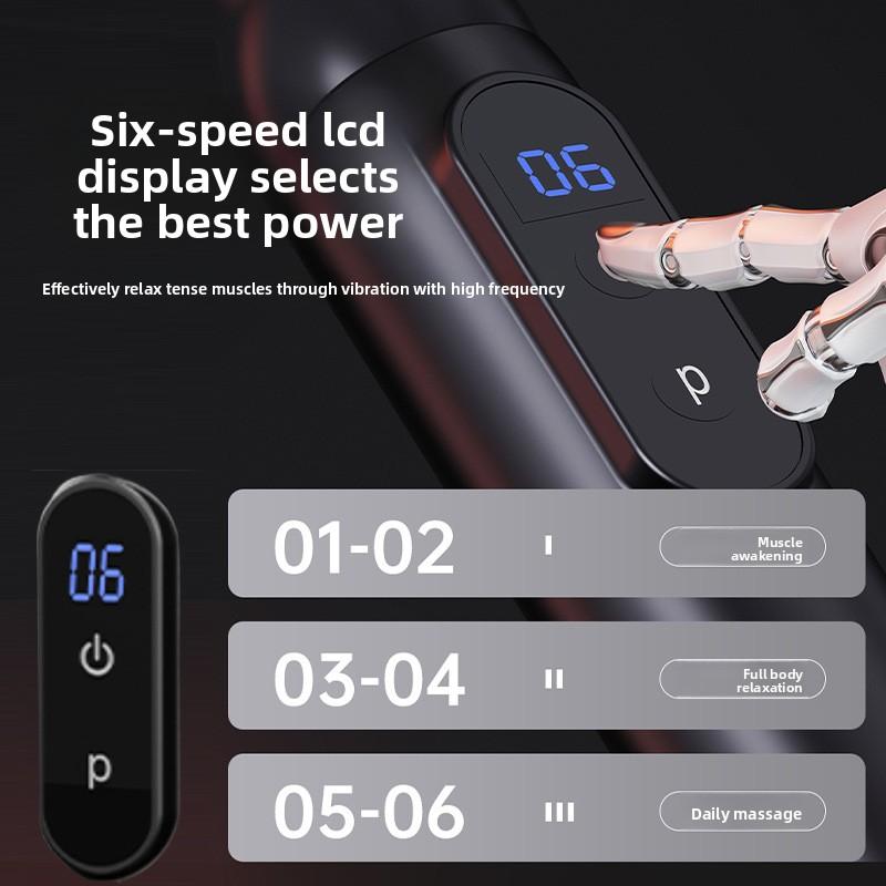 Electric Gun Fascia Household Elbow Long Handle Cervical Spine Waist Back Legs Multi-function Cervical Spine Relaxation Muscle MassagingTool