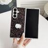 Phantom Glitter Pink White Rose Mobile Phone Case Is Suitable for Samsung Z FOLD7/6/5th Generation Folding Protective Case, Luxury and Anti-drop.