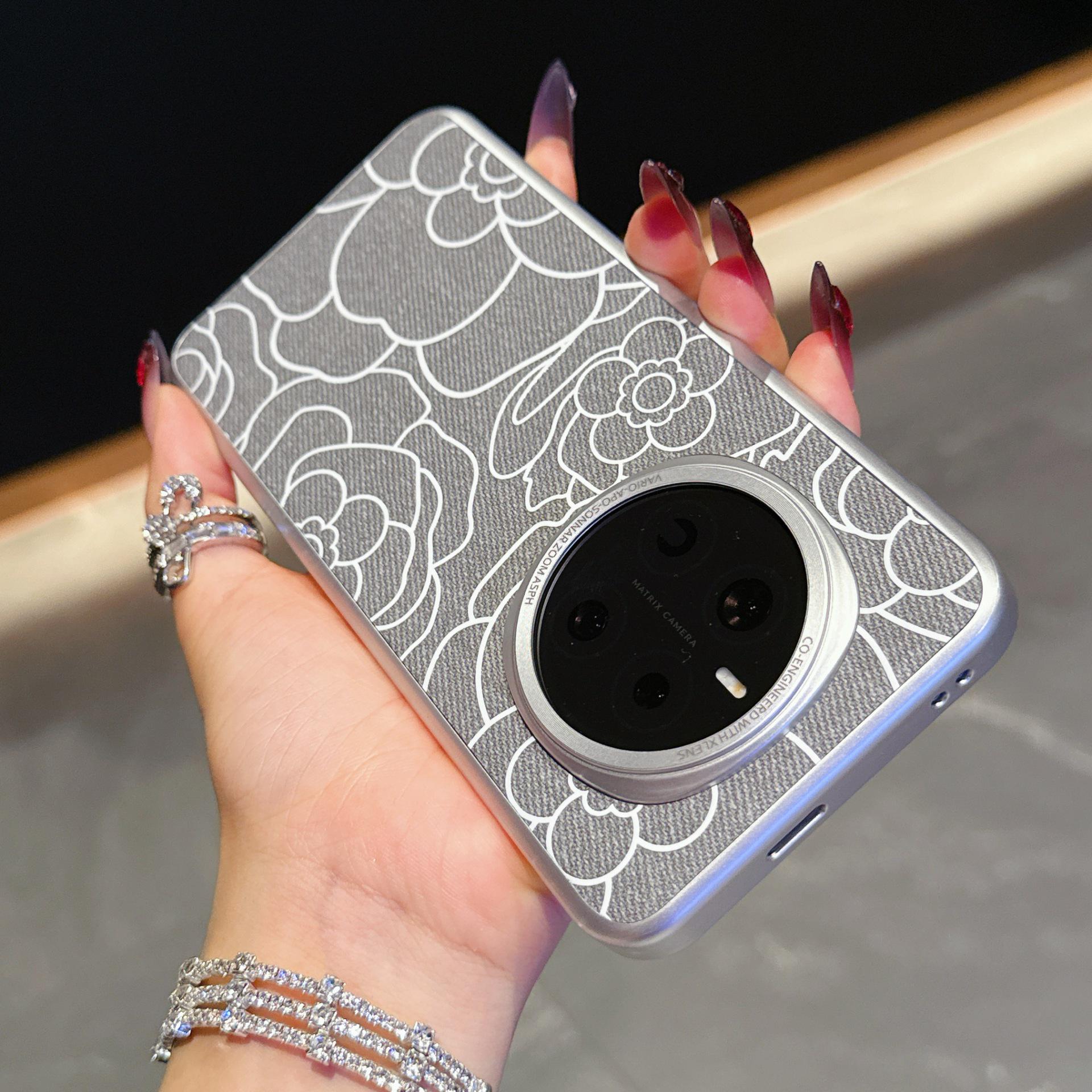 

Чехол для Honor Magic 7 Pro: Премиум Деним с тиснением горного дизайна, Защита от падений, Совместимость с Honor X60 Pro Honor X60