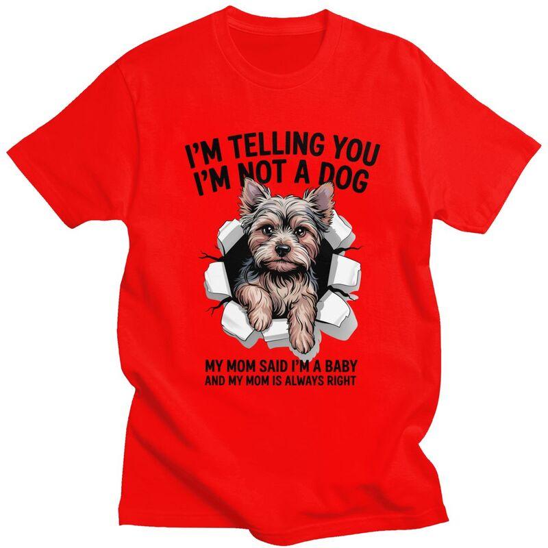 

Custom Mens Yorkshire Terrier T Shirt Short Sleeves Cotton Tshirts Tshirt Casual Cute Yorkie Dog Tee Slim Fit Clothes S