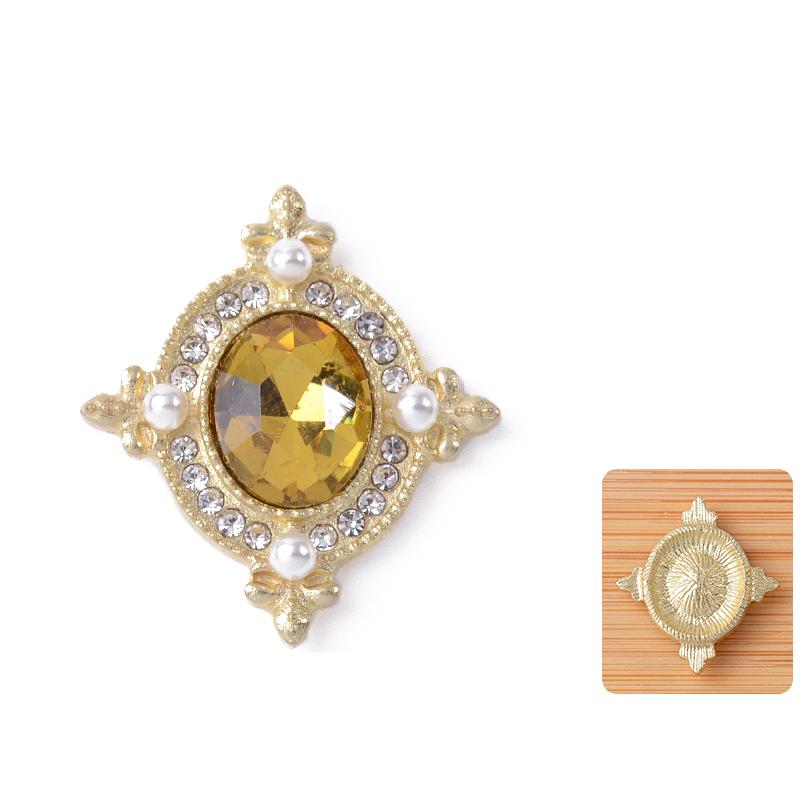 21*24Mm Metal Flatback  Buttons Shoes/Clothing Ornaments Handmade Diy Jewelry Accessories