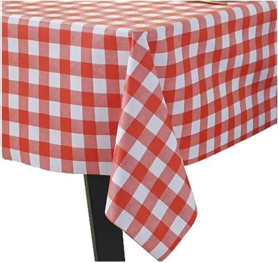 Red Italian Check Tablecloth 140X140Cm Italian Parisian Check Red And White