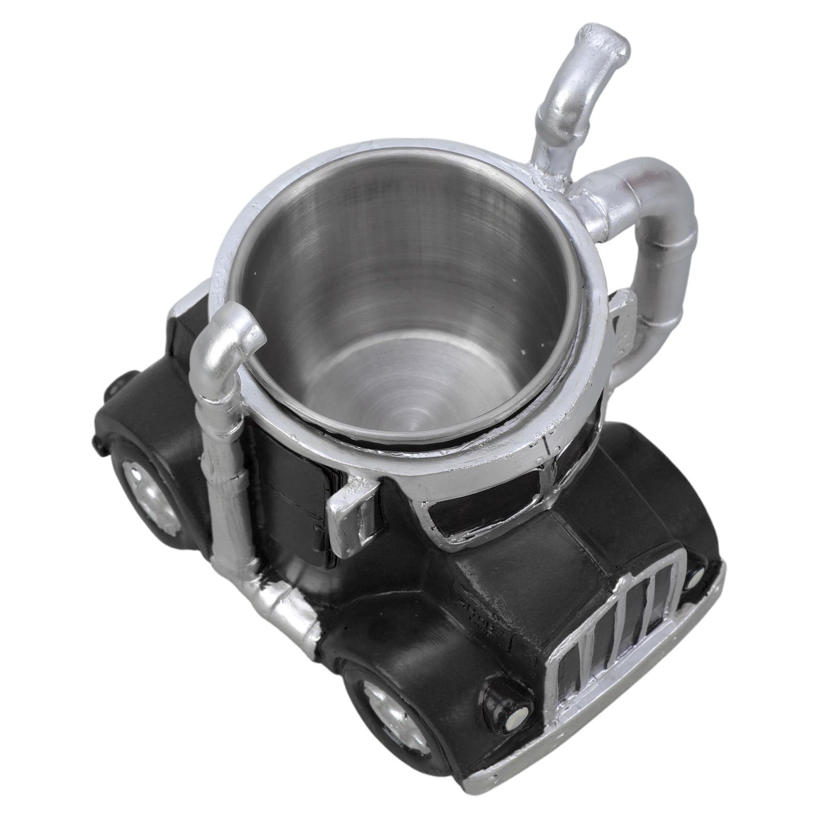 

Реалистичная кружка в форме грузовика из прочного полимерного материала, идеально подходит для любителей грузовиков и любителей спорта на открытом воздухе чёрный