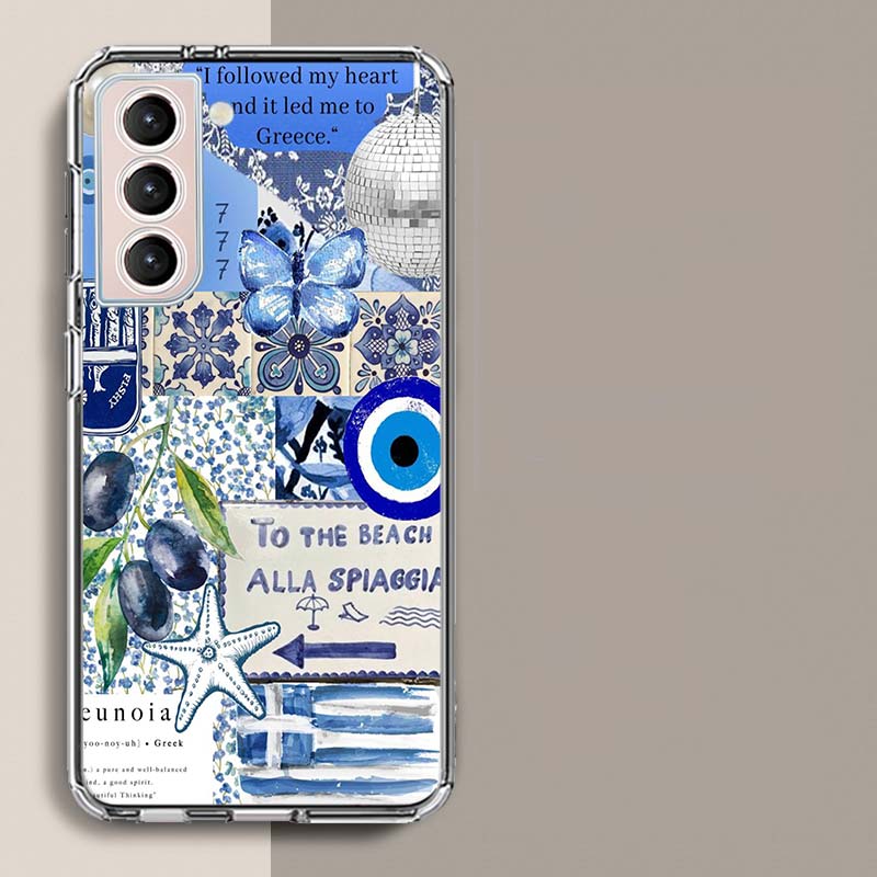 

Морская Синяя Пляжная Океанская Чехол для Телефона Для Samsung A16 A26 A36 A56 A17 A15 A25 A35 A55 A14 A24 A34 A54 A04S A05S Galaxy Note 20 10 9 8 Samsung A25