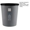 Garbage Bin with Pressure Ring No Lid Space-Saving Plastic Kitchen