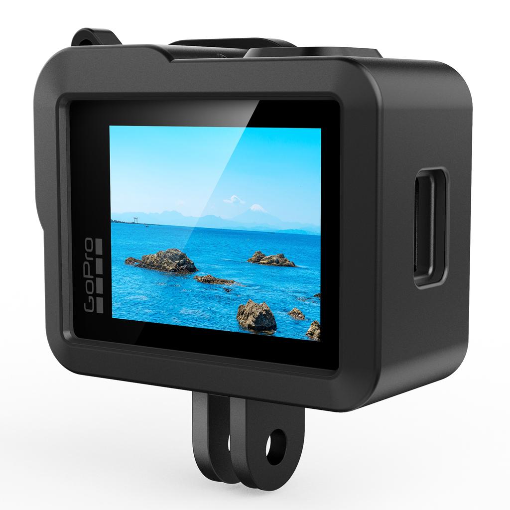 Silicone Case for GoPro Hero Tempered Glass Screen Protector Protective Film Replacement Side Cover Lens Cap Cover
