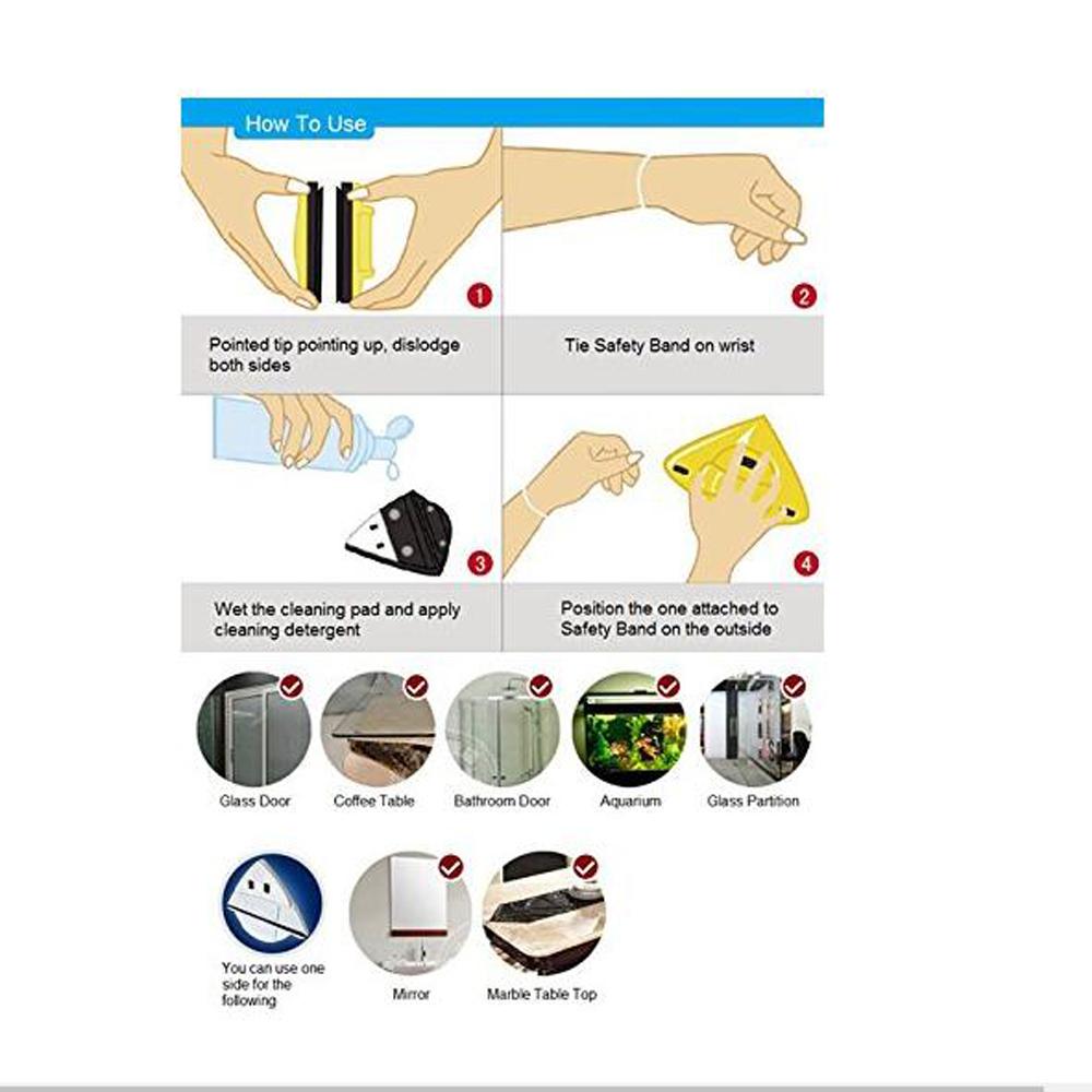 Magnetic Window Cleaners Cleaning Home Window Glass Cleaner Tool Double Side Wiper Useful Surface Cl