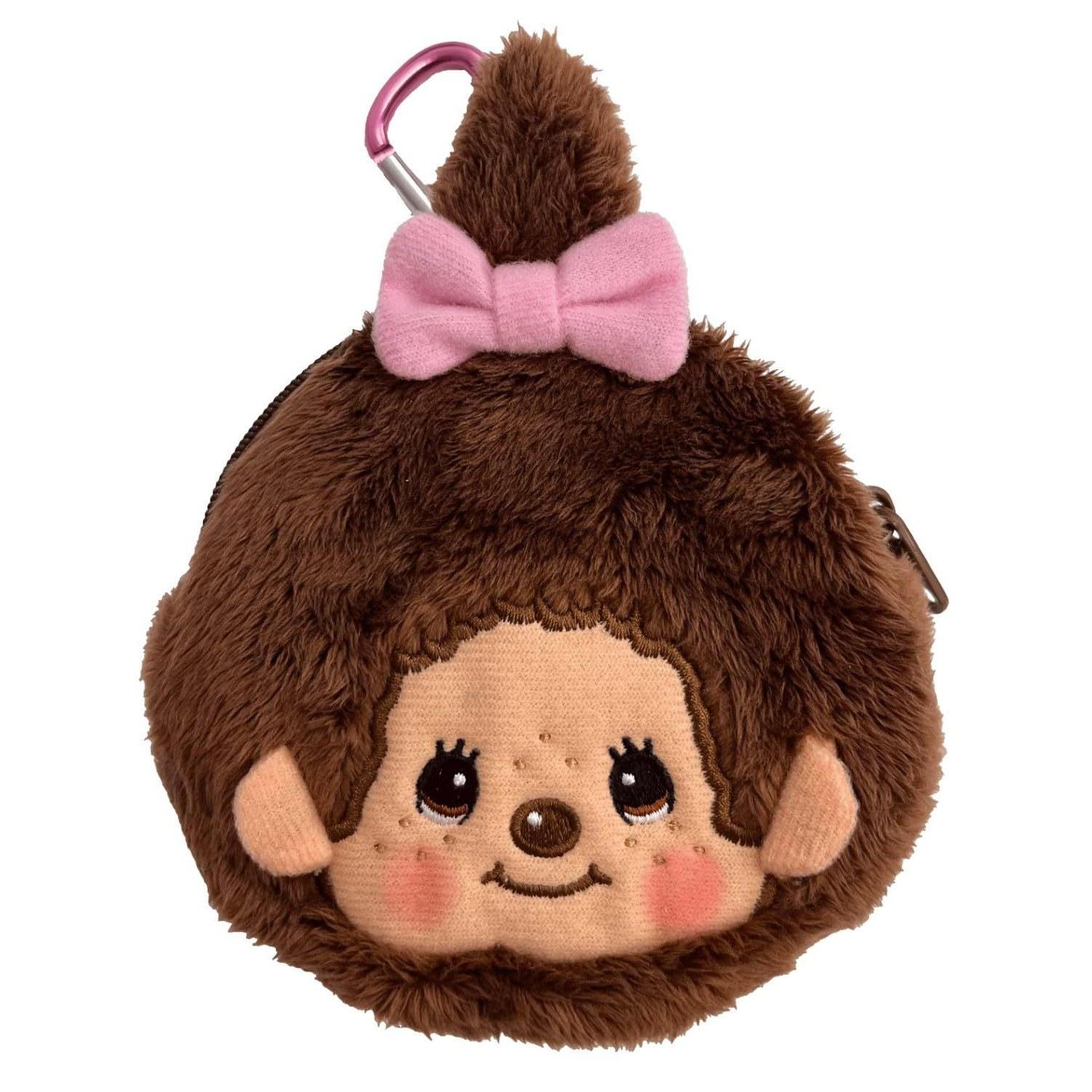Unic Monchhichi Carabiner Mini Pouch Monchhichi-chan Size Approximately W10.5 D2.5 H14 MC-0005GL