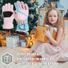 Anti Slip Snow Gloves Adjustable Wrist Strap Gloves Warm Mittens Outdoor Skiing Gloves Skating Essential for 3-16T Kids
