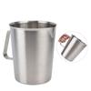 304 Stainless Steel Milk Frothing Pitcher 1000/2000ML Capacity Liquid Measuring Cup  For Latte Art