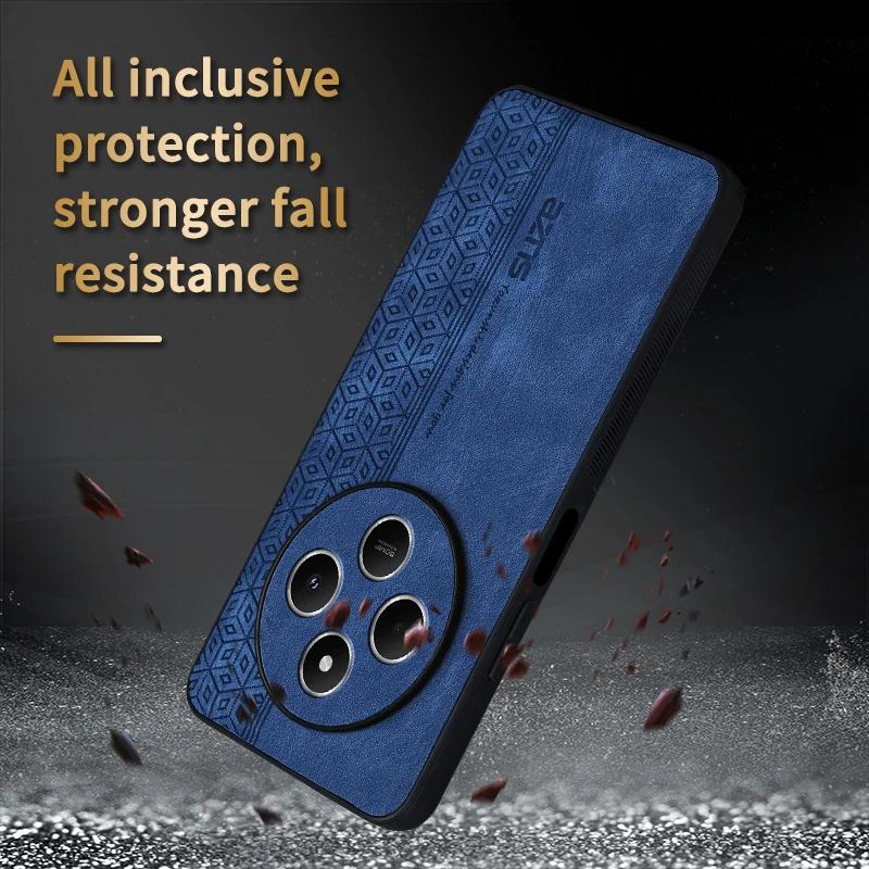 Business Style Leather Phone Case For Xiaomi Redmi 14C 13C 12C 12 Shockproof Cover Redmi 10C 10A 10 5G 9C Phone Accessories Capa