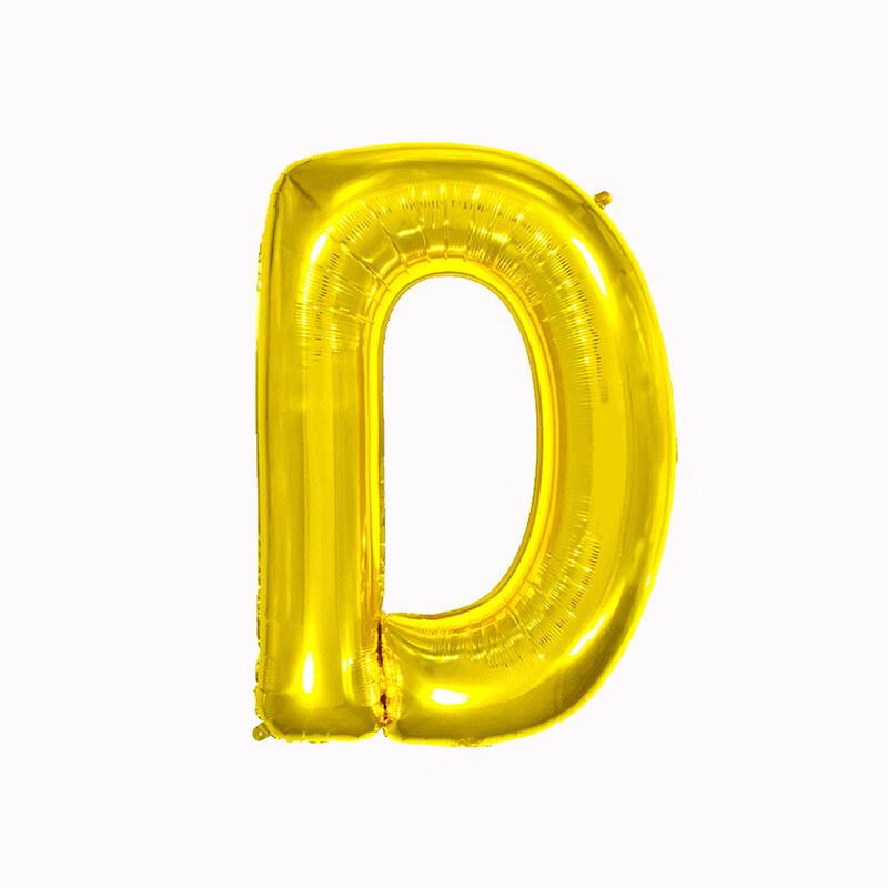Balões de Folha Dourados com Letras Inglesas de 40 polegadas