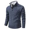 New Winter Men's Sweater Knitted Sweater Plush Thread Coat Thickened Warm Dad Outfit