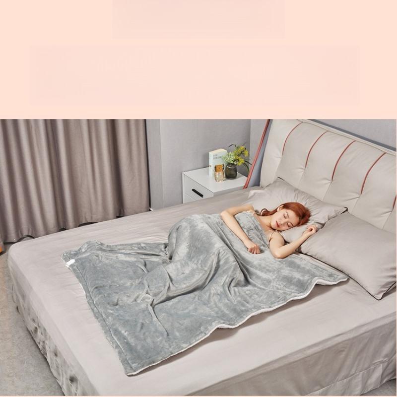 Body Warm Electric Flannel Mattress Electric Blanket Intelligent Switch Thicken Security Heating Pad Thermostat Blankets 150x125cm Keep Warm Shawl