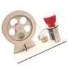 Hand Cranked Generator Power Set Wooden DIY Manual Science Experiment Educational Generator Projects for Boys Girls