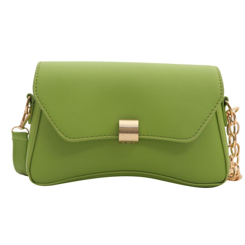 Summer 2024 Fashionable Chain Shoulder Bag With Lock Buckle Small Square Bag