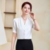 Women's V-Neck Chiffon Professional Blouse