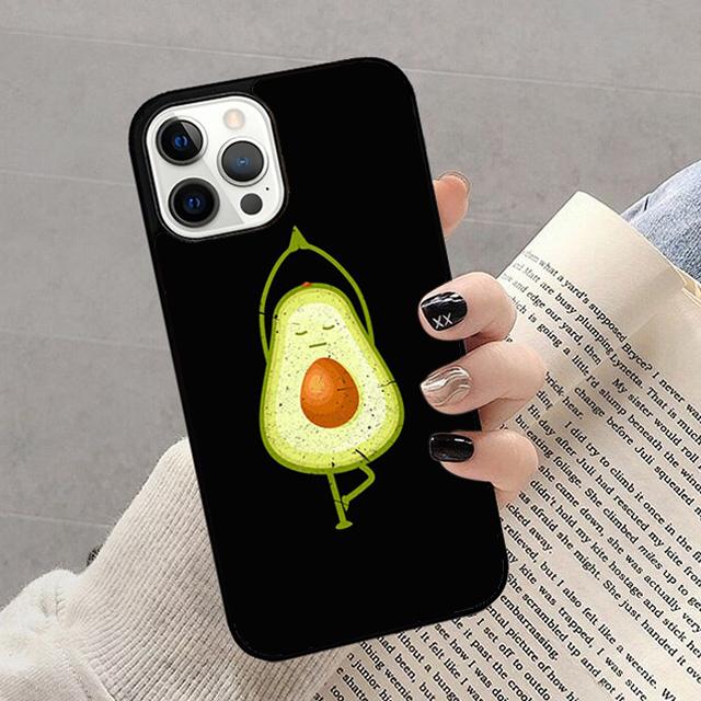 Avocado Yoga Phone Case For iPhone 17 Air 16 15 14 13 12 11 Pro Max Plus Max Cover Shell