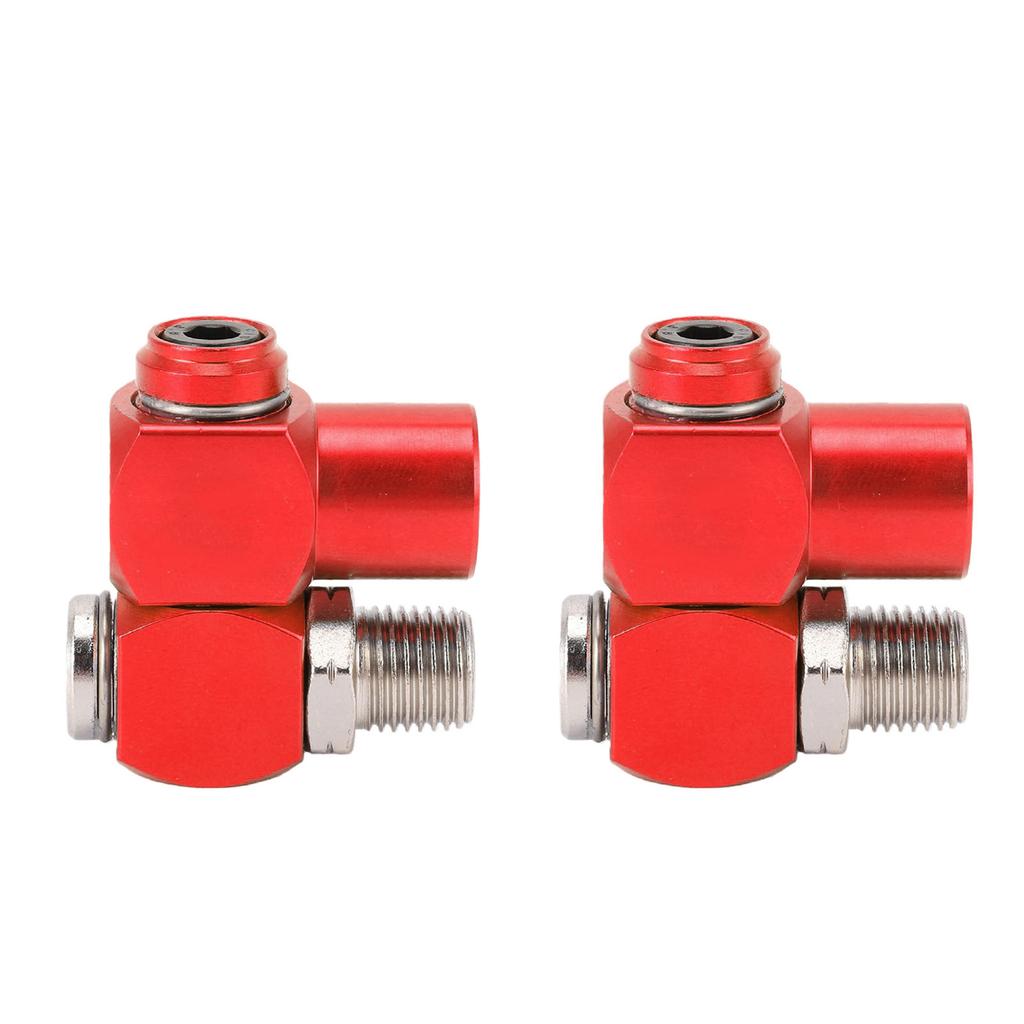 2Pcs 360 Degree Swivel Air Hose Fittings 1 4in NPT No Leakage Connector with 1 4in MNPT Quick Connect Air Compressor