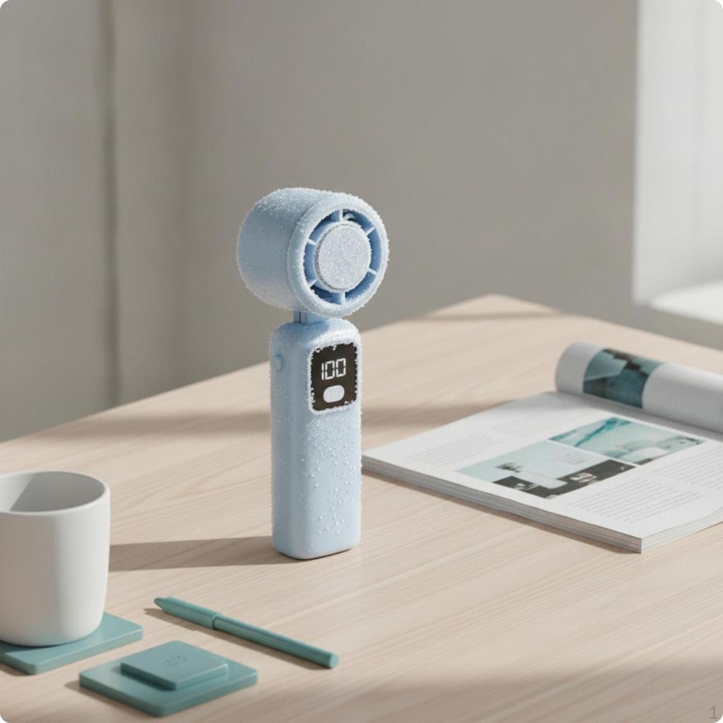 Handheld Fan with Lanyard Portable Foldable Compact for Commuters, Travel, Outdoor,