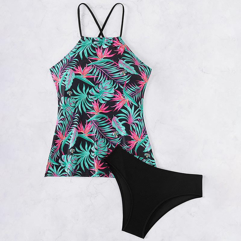 

Yi Yong 2024 Sexy Push-up Printed Tankini Swimsuit for Women Double Extra Large