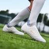 Men's/ Women's Football Boots Youth Artificial Grass Training Long Nails TF Microfiber Mesh Breathable Football Shoes Children's Football Shoes
