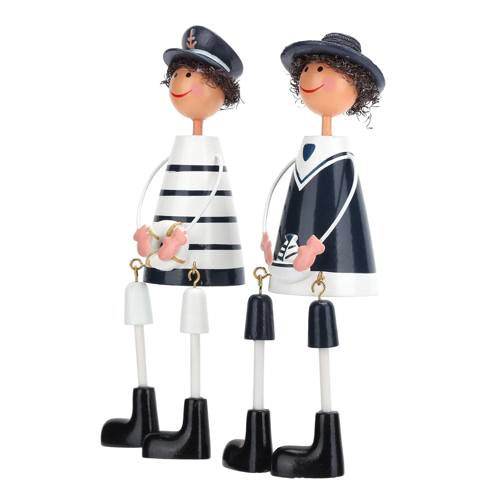 

Милые мультяшные куклы с длинными ногами, украшение, поделки для украшения дома, шкафа, рабочего стола, в морском стиле