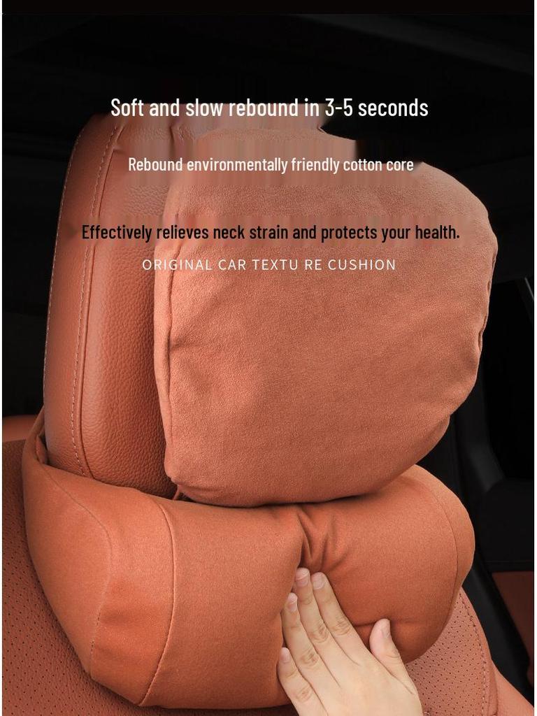 Neck Pillow & Backrest Set for Mercedes-Benz GLC/GLCL/C-Class Headrests – Car Interior Use