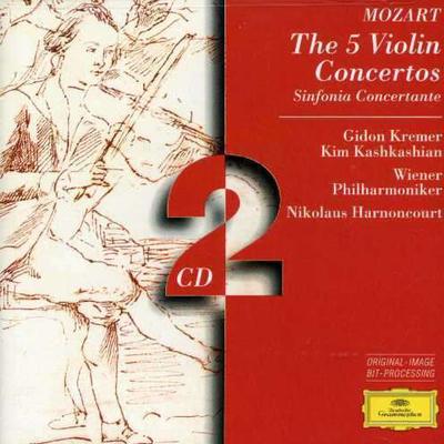 CD WOLFGANG AMADEUS MOZART, GIDON KREM - The 5 Violin Concertos ? Sinfonia C 4530432 Deutsche Grammo 1995 US Classical Used