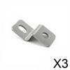 6xStainless Steel Z Shape Corner Bracket, Trapeziform Fixing Connector, Furniture Support 2.5*3*3cm